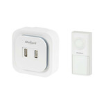 230V bežično elektroničko zvono 36 melodija do 150m 2x USB 2A