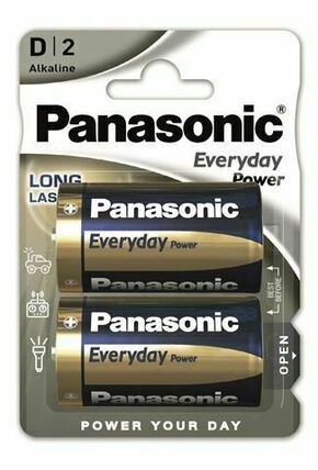 Panasonic alkalna D baterija