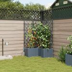 vidaXL Vrtna Donica Svjetlosiva Polipropilen 80 x 80 x 142 cm
