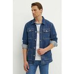 Traper jakna Pepe Jeans WORKER za muškarce, boja: tamno plava, za prijelazno razdoblje, PM403003HW5