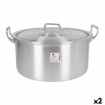 Duboka tava s poklopcem Aluminij 44 x 39 x 21 cm (2 kom.)