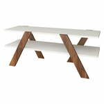 Bijelo/natur TV stalak u dekoru oraha 120x33 cm Basic - Kalune Design
