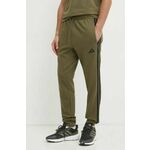 Donji dio trenirke adidas Essentials boja: zelena, s uzorkom, JD1857