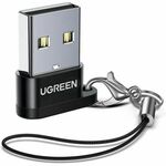 Adapter UGREEN, USB-A (M) na USB-C (Ž), crni