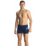 AQUA SPEED Man's Swimming Shorts William Navy Blue Pattern 432 plava