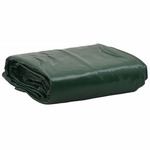 vidaXL Cerada zelena 5 x 5 m 600 g/m²