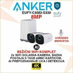 EUFY-CAM3-S330 BEŽIČNI WIFI SET SA 2 SOLARNE KAMERE