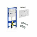 GEBERIT DUOFIX BASIC 458.133.11.2 + TIPKA DELTA 01