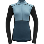 Devold Lauparen Merino 190 Zip Neck Woman Moon/Ink/Flood L Termo donje rublje
