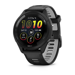 Garmin Forerunner 265 pametni sat, Black Bezel and Case with Black/Powder Gray Silicone Band