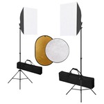 vidaXL Fotografska oprema sa svjetlima softbox i reflektorom