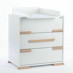 Drewex komoda Leo white/beach