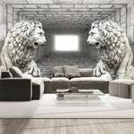 Samoljepljiva foto tapeta - Stone Lions 294x210