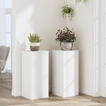 vidaXL Stalci za biljke 2 kom bijeli 30 x 30 x 70 cm konstruirano drvo