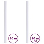 Prozorske folije matirane prozirne sive od PVC-a Matirana siva 1 50 m 60 cm