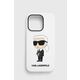Karl Lagerfeld KLHCP14LSNIKBCH Apple iPhone 14 Pro hardcase white Silicone Ikonik