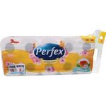 Papir toaletni u roli 3-slojni 10/1 bijeli miris breskve Perfex