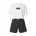 Calvin Klein Underwear Kratke hlače za spavanje crna / bijela