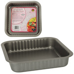 Pekač 240 x 240 (za torte, pizze) "non-stick" sivi