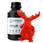 PrimaCreator Resin Water Washable - 1000 ml - Prozirno crvena