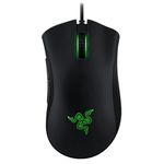 Razer DeathAdder Essential gaming miš, optički, žični, 6400 dpi, 30G, 1000 Hz, bijeli/crni/zeleni