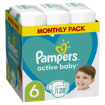 Pampers Active Baby pelene, vel. 6, 13-18 kg, 128 komada