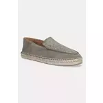 Espadrile od brušene kože BOSS Madeira boja: zelena, 50541781