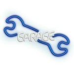 Forever neonsko LED svjetlo GARAGE blue white NNE22