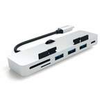 Satechi Aluminum TYPE-C CLAMP PRO Hub (3x USB 3.0,MicroSD) - Silver