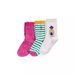 Dječje čarape Polo Ralph Lauren 3-pack boja: ružičasta, 447969097001