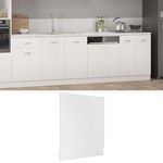 vidaXL Ploča za perilicu posuđa bijela 59,5 x 3 x 67 cm od iverice