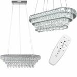 viseća stropna svjetiljka Crystal LED 102W Daljinski upravljač APP417-CP