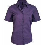 JUDITH > LADIES SHORT-SLEEVED SHIRT - Purple,S