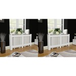 vidaXL Pokrovi za radijator 2 kom bijeli MDF 152 cm