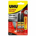 LJEPILO TRENUTAČNO 3G PLUS 1GRATIS SUPER GLUE(CIANOAKRILAT) UHU BLISTER