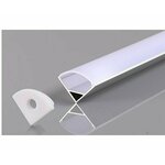 ALUMINIJSKI PROFIL KUTNI ZA LED TRAKU SIVI L=2m 16x16x10.5mm