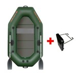 Čamac Kolibri K-220 TP Čvrsta Podloga Zelena + Držač Motora