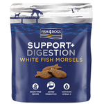 Poslastica za pse FISH4DIGS Digestion White Fish Morsels, 0,225kg, za sve pse