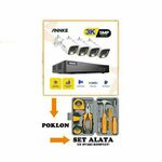 ANNKE 5MP VIDEO NADZOR SET SA 4 SMART DUAL LIGHT KAMERE