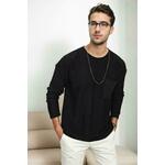 91626 Dewberry Knitwear Mens Sweater-BLACK crna