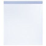 vidaXL Prozorska folija statična matirana prozirna siva 90x2000 cm PVC