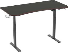 SpeaKa Professional pisaći stol za sjedenje/stajanje SP-EGD-300 SP-9960628 Boja stolne ploče: crna (Š x V x D) 1600 x 730 x 800 mm crna