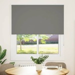vidaXL Rolo zavjesa Blackout siva 120x130 cm Širina tkanine 116,6 cm
