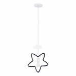 Crno-bijela dječja svjetiljka s metalnim sjenilom Single - Candellux Lighting