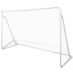 vidaXL Gol s mrežom i potpornjima, 240 x 90 x 150 cm