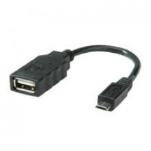 Roline USB 2.0 kabel OTG kabel 0