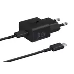 Samsung Super Brzi Kućni Punjač 25W s USB Type-C Kabelom, Crni