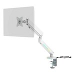 DELTACO GAMING RGB Gaming Monitor Arm,17"-32" monitore, max 9kg, podržava zakrivljene ekrane, BIJELA