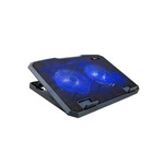 C-TECH rashladna podloga ispod NTB CLP-140, 15, 6 ", 2x 140 mm, 2x USB, plavo pozadinsko osvjetljenje