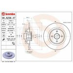 Kočni disk BREMBO 08.A238.47